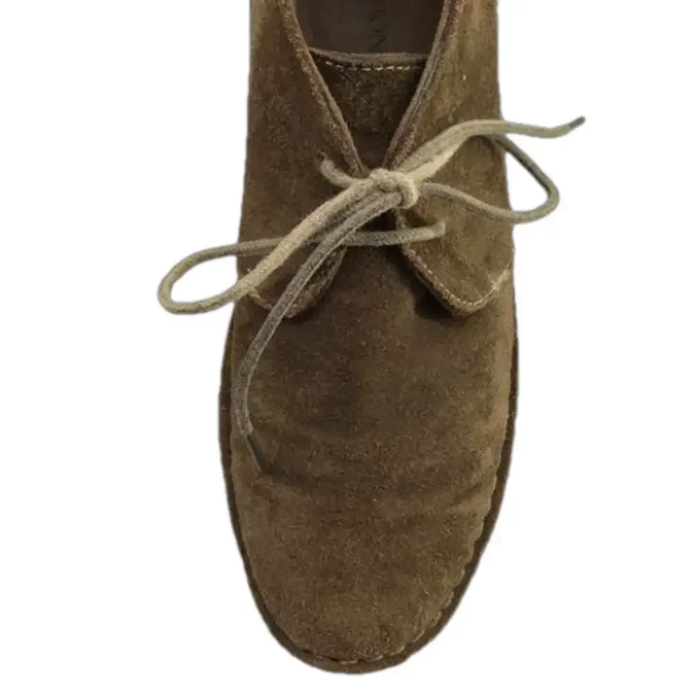 MERONA Men's Chukkas Olive Greenish/Brown Suede Leather Lace-Up Ankle Boots—Sz 7
